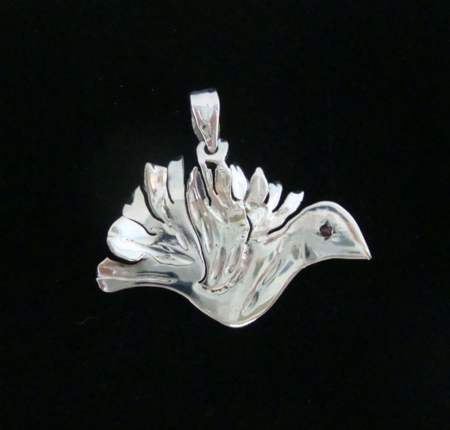 Colgante Paloma plata