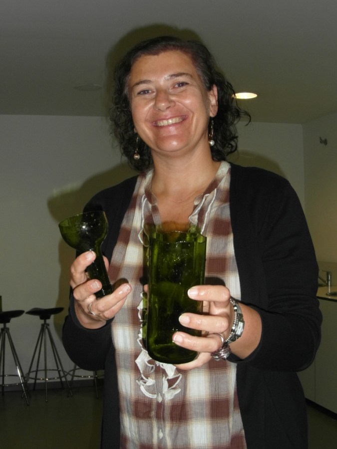 taller vidrio reciclado