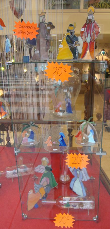 decoracion navidad vidrio