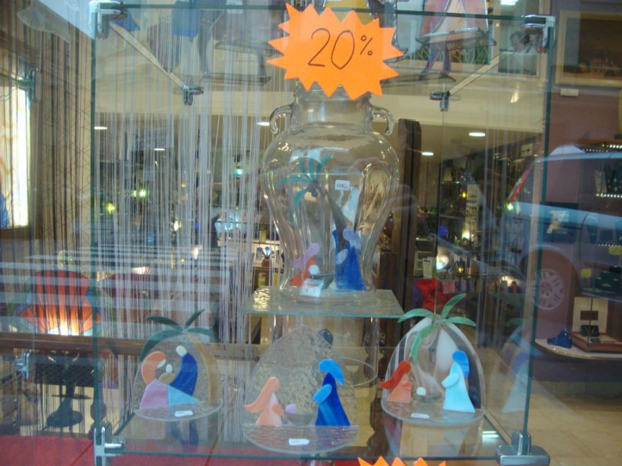 decoracion navidad vidrio