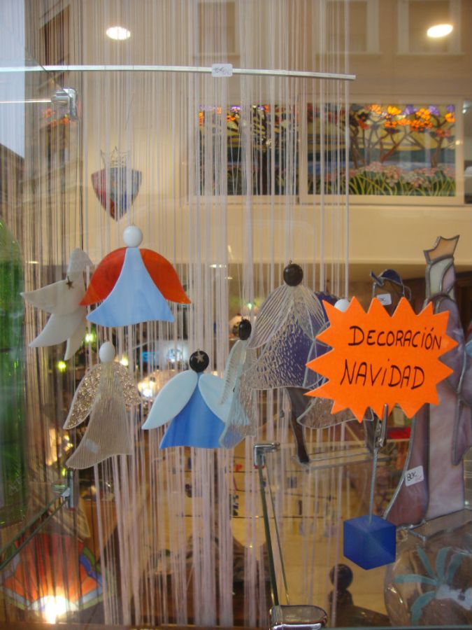 decoracion navidad vidrio